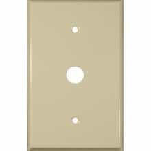 1 Gang Cable Wall Plate-Ivory