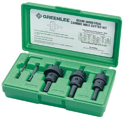 Heavy Duty Carbide Tipped Hole Cutter Kit