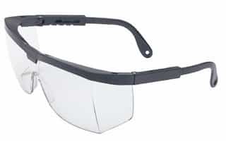 Spartan 200 Black Frame Clear Lens Safety Eyewear
