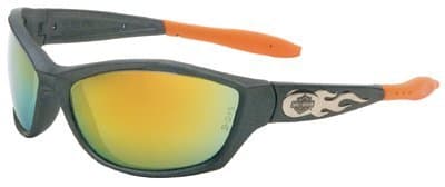 Gunmetal Frame Orange Lens Harley Davidson 1000 Series Eyewear