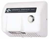 Excel Dryer Lexan Serie Push Button Hand Dryer, White