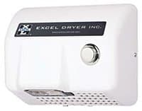 Lexan Serie Push Button Hand Dryer, White