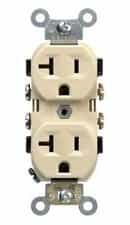 20 Amp Duplex Receptacle Outlet, Ivory
