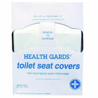 White, 200 Count Quarter-Fold Health Gards Paper Toilet Seat Covers