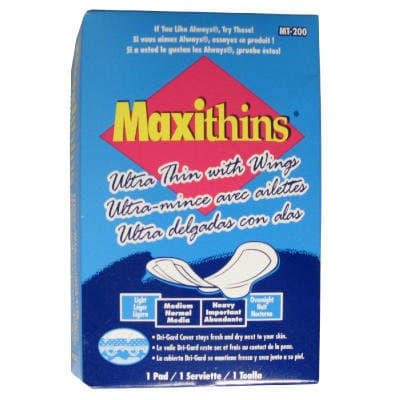 Hospeco Maxithins Ultra-Thin Pads, Size 4