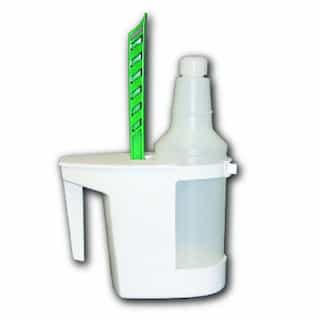 White, Toilet Caddy & Brush-Caddy: 8'' x 4'', Brush: 6-In. Length