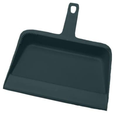 Black, Plastic Dustpan-12w x 12d x 4h