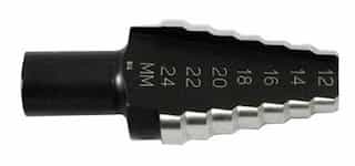 8 Step 20mm-34mm Unibit Metric Step Drill