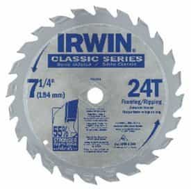 Irwin 7-1/4" Carbide-Tipped Circular Saw Blade