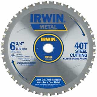 Irwin 7-1/4" 48 Teeth Metal Cutting Circular Saw Blade