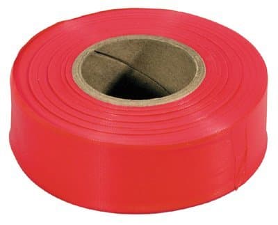 150 ft. Fluorescent Red Flagging Safety Tape
