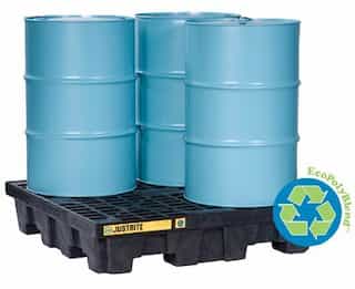 Justrite 75 gal EcoPolyBlend Spill Control Pallets