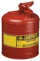 Justrite 1 Gallon 4 Lb Galvanized Steel Type 1 Safety Can