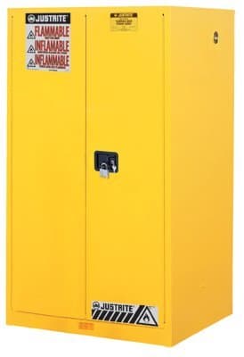 Justrite 90 Gallon Yellow Safety Cabinets for Flammables