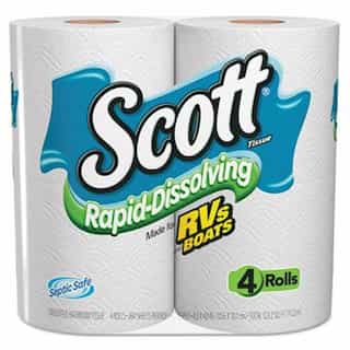 Kimberly-Clark Scott 1-Ply Rapid Dissolving Tissue Rolls