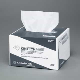 White, 280 Count Pop-Up KIMTECH SCIENCE Precision Tissue Wipers Box- 4.40 x 8.40