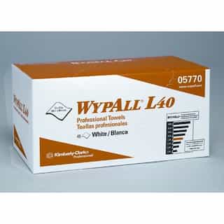 White, 45 Count WYPALL L40 Professional Towels-12 x 23