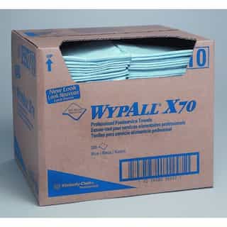 Kimberly-Clark Blue, 300 Count Quarterfold WYPALL X70 Foodservice Towels 12.5 x 23.5