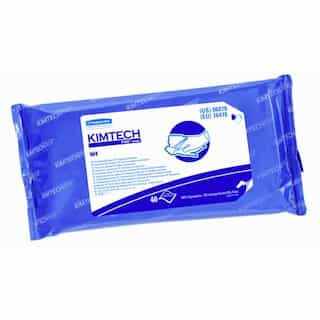 Kimberly-Clark White, 40 Count Multifold KIMTECH PURE W4 Presaturated Wipers-9 x 11