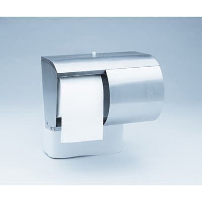Silver, 2 Roll Coreless Reflections Tissue Dispenser10.2 x 6.4 x 7.2