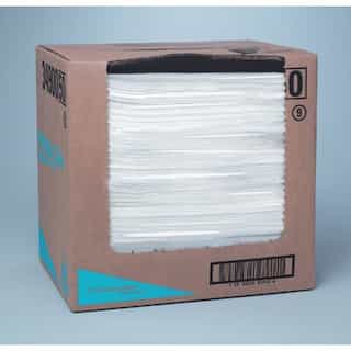 Kimberly-Clark White, 150 Count Flat Sheet WYPALL X60 TERI Reinforced Towels-12.5 x 16.8