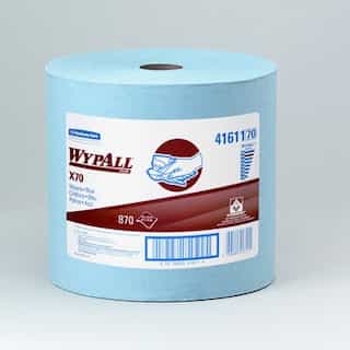 Kimberly-Clark Blue, 870 Count Jumbo Roll WYPALL X70 Wipers-12.5 x 13.4