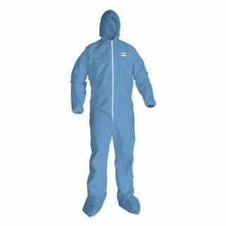 Blue, 2 XL KLEENGUARD A65 Hood & Boot Flame-Resistant Coveralls
