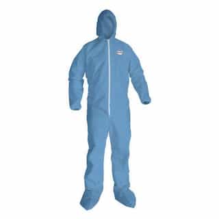Blue, 3 XL KLEENGUARD A65 Hood & Boot Flame-Resistant Coveralls
