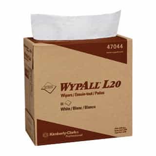 White, 88 Count 4-Ply Pop Up Box WYPALL L20 Wipers 9.1 x 16.8