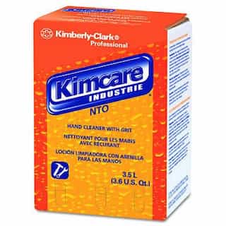 Kimberly-Clark Orange, Bag In A Box KIMCARE NTO Hand Cleaner w/Grit- 3.5 Liter