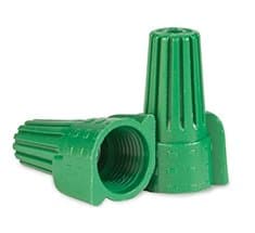 Green Ground Wing Wire Connector, Pack of 25,000