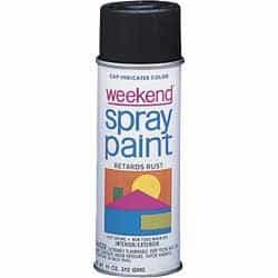 11 oz Glossy Black Weekend Economy Spray Paint