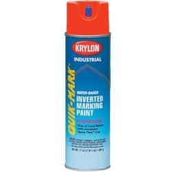 Krylon 16 oz Orange Water Based Fluorescent Inverted Marking Paint