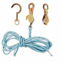 Block & Tackle, Standard Snap Hooks, Swivel Hook, and Rope