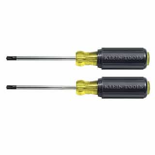 Klein Tools Combo Tip 4-Inch Screwdriver Set (#1 and #2) 2-Pack