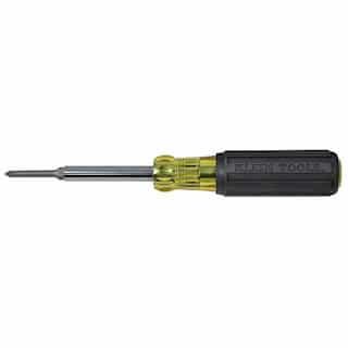 Extended-Reach Multi-Bit Screwdriver/Nut Driver with 1/4" slotted, #2 Phillips, 1/4" & 5/16" nut drivers