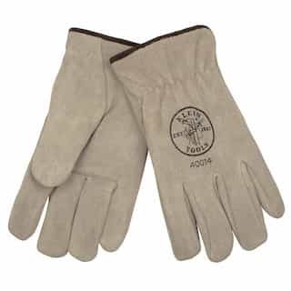 Lined Cowhide Drivers Gloves-Large