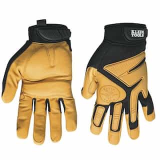 Klein Tools Journeyman Leather Gloves, size M