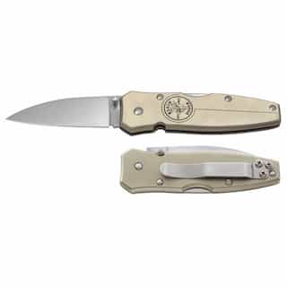 Klein Tools Lightweight Lockback Knife, 2-1/2'' Drop-Point Blade