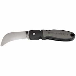 Klein Tools Lightweight Lockback Knife, 2-5/8'' Sheepfoot Blade, Rounded Tip