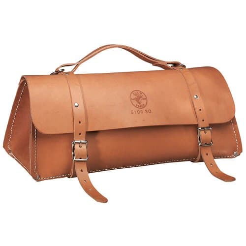 Klein Tools 20'' Deluxe Leather Bag
