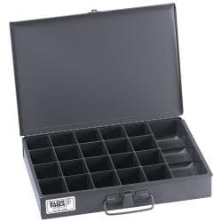 Klein Tools Mid-Size 21-Compartment Storage Box with Tool Compartment