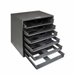 6-Box Slide Rack Storage