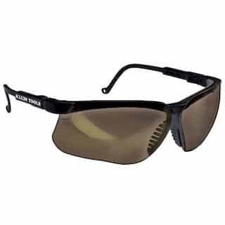Standard Protective Eyewear Glasses- Black Frames, Brown Tint Lens