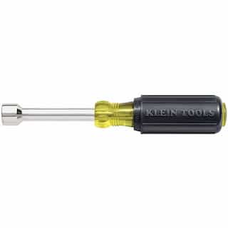 Klein Tools 9 mm Nut Driver - 3'' Hollow Shank, Cushion Grip