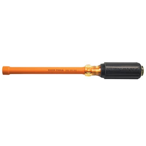 3/16'' Insulated Nut Driver, Cushion Grip, 6" Hollow Shaft