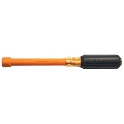 Klein Tools 5/8'' Insulated Nut Driver, Cushion-Grip, 6'' Hollow Shaft