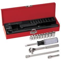 Klein Tools 13-Piece, 1/4-Inch Drive Socket Wrench Set