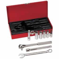 9-Piece, 3/8-Inch Drive D Socket Wrench Set