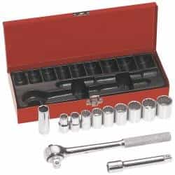 Klein Tools 12-Piece 1/2-Inch Drive Socket Wrench Set